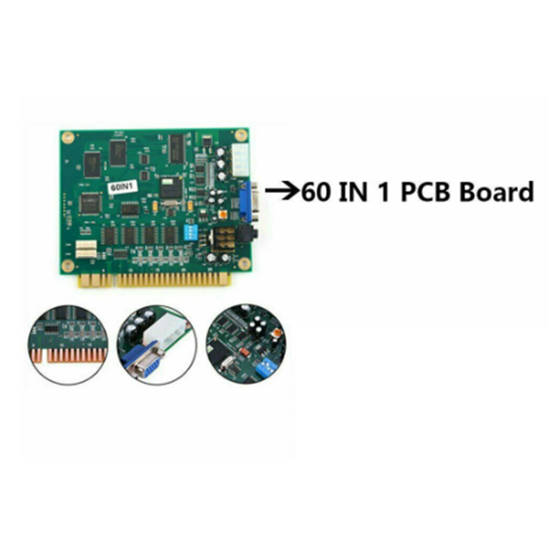 ABGN 2X 60 en 1 tablero PCB mu - Usb Game Board Jamma reseña y precio