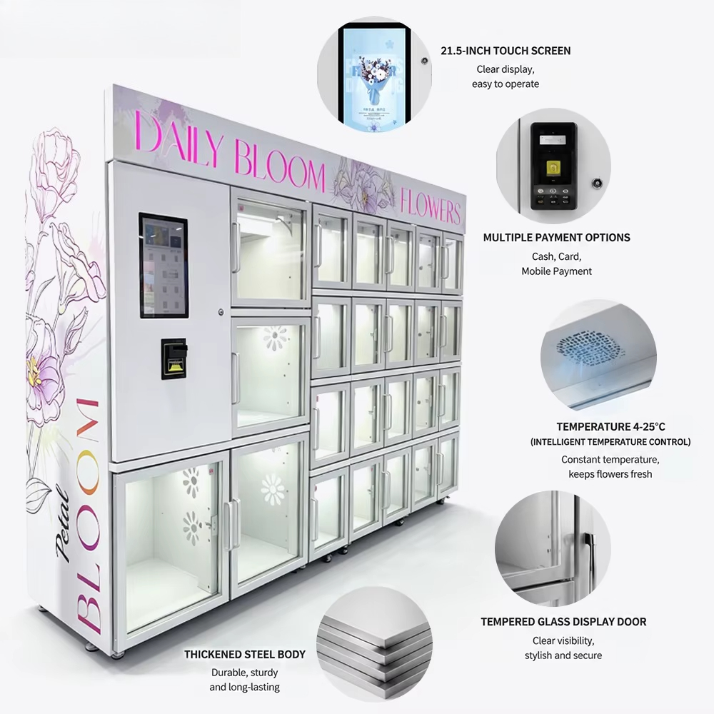 Máquina Expendedora de Flores  - Vending Machine Qr Code reseña y precio