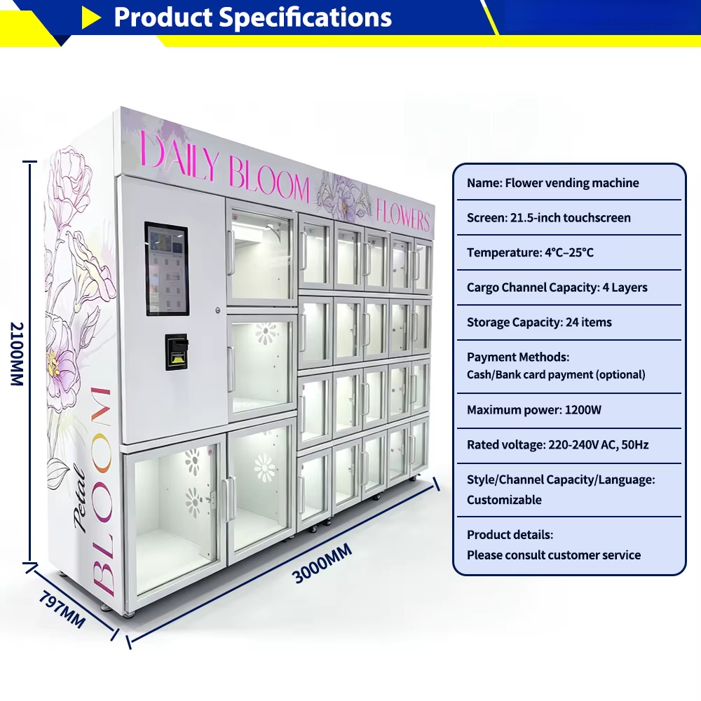 Máquina Expendedora de Flores  - Vending Machine Qr Code reseña y precio